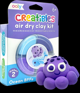 Plastilina cu uscare la aer - Ocean, Creatibles, set DIY 4 culori