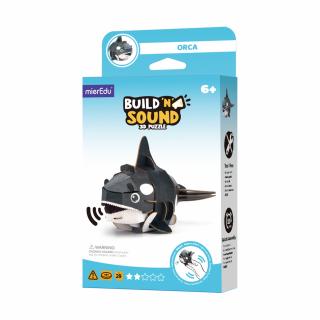 Puzzle 3D cu sunete - Orca, Build  n  Sound