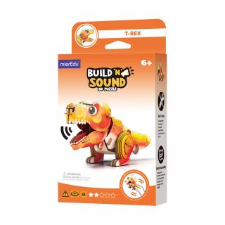 Puzzle 3D cu sunete - Tyrannosaurus Rex, Build  n  Sound