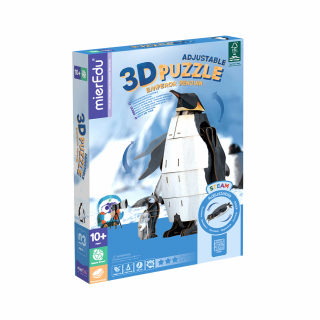 Puzzle 3D reglabil - Pinguin Imperial (deluxe)