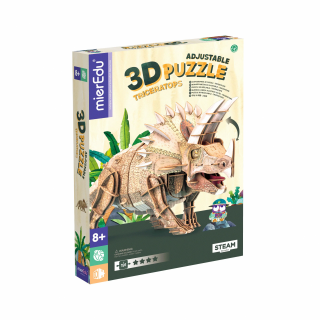 Puzzle 3D reglabil - TRICERATOPS (deluxe)