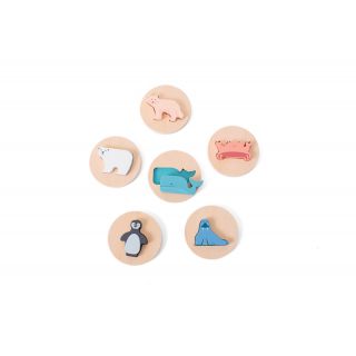 Puzzle cu forme de animale, BS Toys