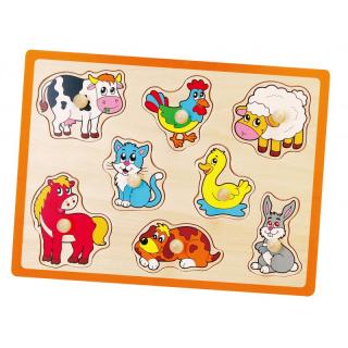 Puzzle cu manere - animale