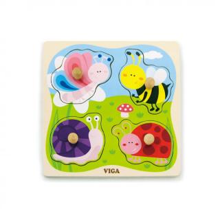 Puzzle cu manere Insecte, Viga