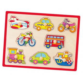 Puzzle cu manere - mijloace de transport