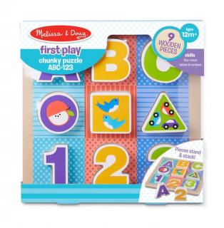 Puzzle cu piese mari pentru belelusi Melissa and Doug