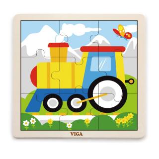 Puzzle din 9 piese mari - tren