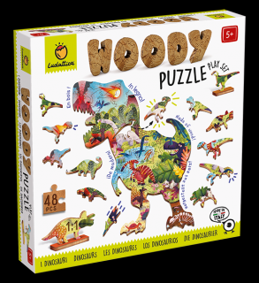 Puzzle din lemn - Dinozaurii