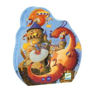 Puzzle Djeco Cavalerul si Dragonul