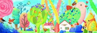 Puzzle Djeco Miss Birdy 350 pcs