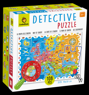 PUZZLE MICUL DETECTIV ,   HARTA EUROPEI