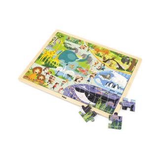 Puzzle Zoo, 48 de piese, Viga