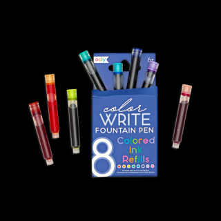 Rezerve Color Write pentru stilouri - set 8 culori