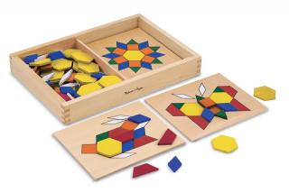 Sabloane si forme geometrice din lemn Melissa and Doug