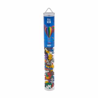 Set constructie Plus-Plus, tub 100 piese, culori standard