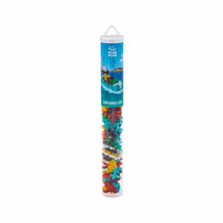 Set constructie Plus-Plus, tub 100 piese, Nava-container