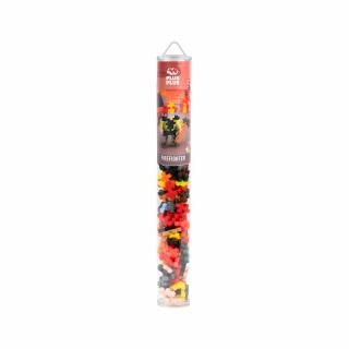 Set constructie Plus-Plus, tub 100 piese, Pompier