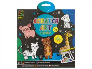 Set creativ, 5 abtibilduri XL de razuit, Grafix