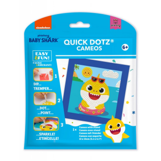 Set creativ pictura cu diamante - Baby Shark