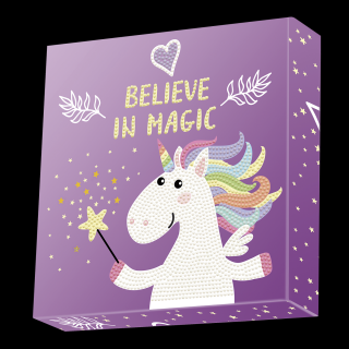 Set creativ tablou Believe in Magic, pictura cu diamante