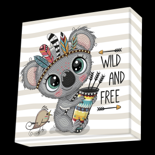 Set creativ tablou Wild and Free, pictura cu diamante