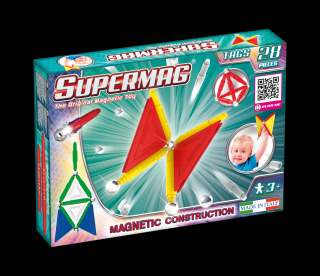 Set de constructie magnetic de baza Supermag Tags 28 piese