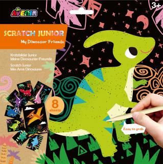 Set de razuit Scratch Junior - Prietenii mei dinozauri