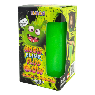 Set DIY experimente JIGGLY SLIME FLUO GLOW ,       VERDE 430 g