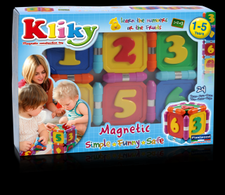 Set magnetic primar Supermag Kliky - Cifre