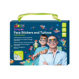 Set stickere si tatuaje pentru fata ,       Super eroi
