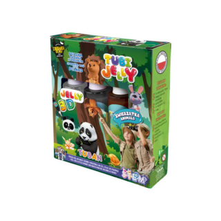 SET TUBI JELLY (gel modelator) cu 3 culori ,       ANIMALE