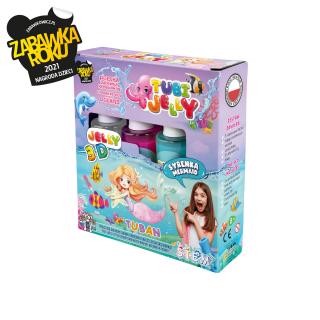 SET TUBI JELLY (gel modelator) cu 3 culori ,   SIRENA