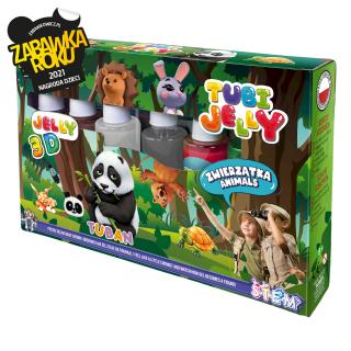 SET TUBI JELLY (gel modelator) cu 6 culori ,       ANIMALE