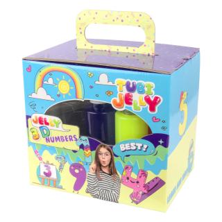 SET TUBI JELLY (gel modelator) cu 6 culori si acvariu mic ,       NUMERE