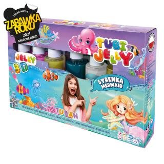 SET TUBI JELLY (gel modelator) cu 6 culori ,   SIRENA