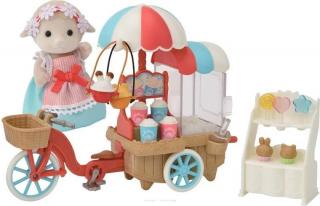 Sylvanian Families - Set Stand Tricicleta pentru Popcorn