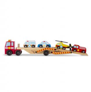 Transportor cu vehicule de urgenta Melissa and Doug