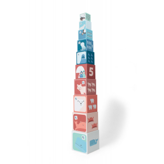 Turn din cuburi de stivuit, BS Toys