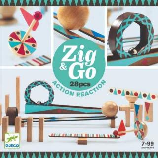 Zig  Go Djeco, set de constructie trasee, 28 piese