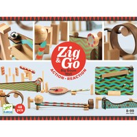 Zig ; Go Djeco, set de constructie trasee, 48 piese