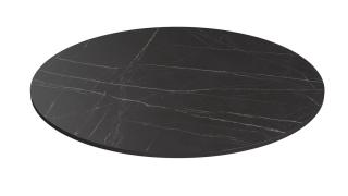 Blat pentru masa O 1300 mm, Pietra Grigia negru F206 ST9