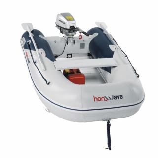 Barca pneumatica cu podina din aluminiu Honda Honwave T25-AE3, 2.5 metri, capacitate 3 persoane, max. 440 kg