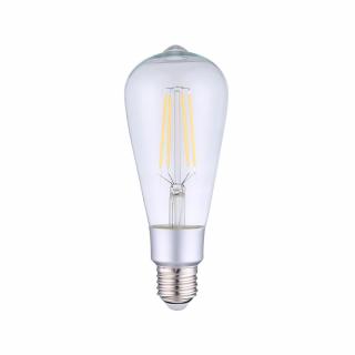 Bec inteligent Shelly Vintage ST64, Dimmer, Wi-Fi, E27, 7W, 750 LM, control aplicatie, compatibil Amazon Alexa si Google Assistant