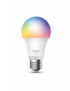 Bec LED RGB inteligente TP-Link Tapo L530E, Wi-Fi, E27, 8.7W (60W), 806 lm, lumina colorata, control vocal, compatibil Amazon Alexa si Google Assistant, clasa energetica F