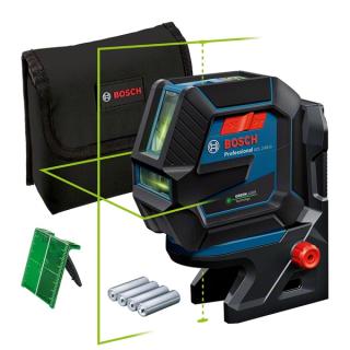 Bosch GCL 2-50 G + RM 10 + BT 150 Nivela laser verde cu linii (20 m) + Suport professional + Stativ