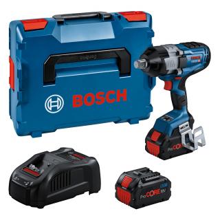 Bosch GDS 18V-1600 HC Masina de insurubat cu percutie + 2xacumulatori Li-ion 18V, 8Ah + incarcator + valiza profesionala