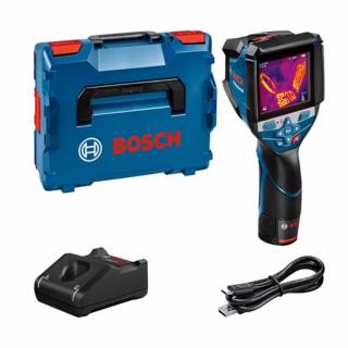 Camera termica digitala Bosch GTC 600 C, cu 1 acumulator Li-Ion 12V, 2Ah + Incarcator rapid de 4Ah GAL12V-40 + L-Boxx