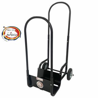 Carucior pentru transportat si depozitat lemne VivaTechnix VMD-1018, max. 40 kg, Negru