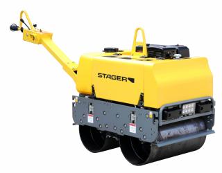Cilindru dublu vibrocompactor Stager CDV65-2, motor Loncin G420F, 14 CP, benzina, 650 mm