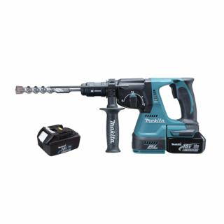 Ciocan rotopercutor SDS-Plus Makita DHR243RFE, 18V, 2 x 3Ah, 2 J, 24 mm